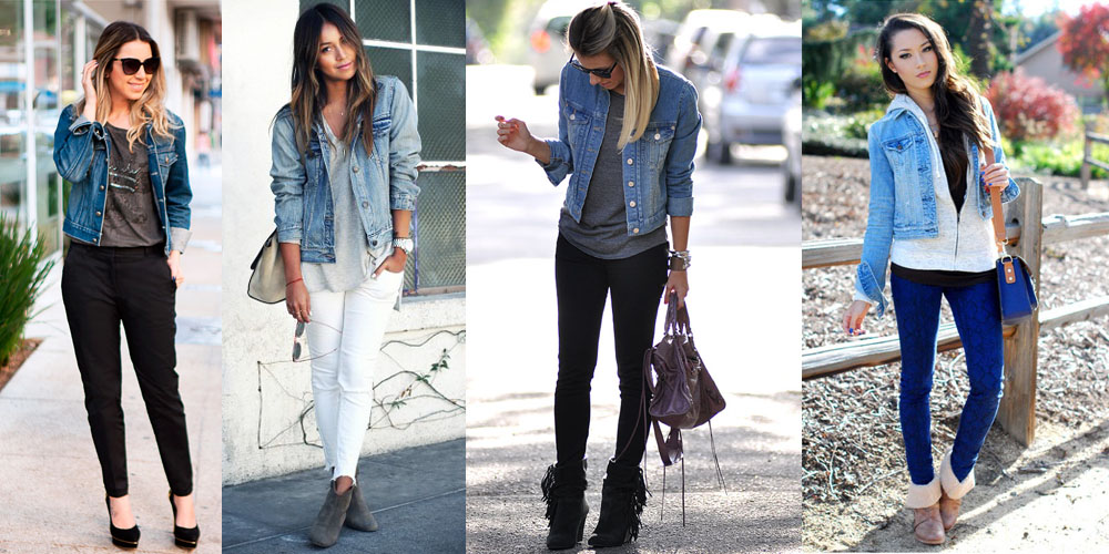 look com jaqueta jeans
